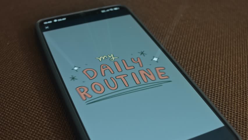 My Daily Routine inscription, presentation