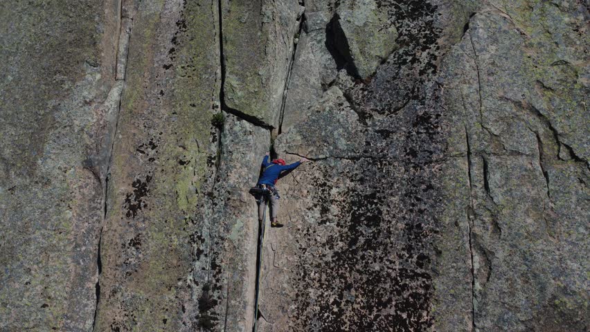 Epic  rock climbing la Cabrera Spain