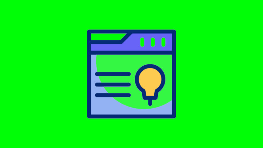 online course icon animation on green screen background,  - Powered by Shutterstock - Get 15% off with code: PIKWIZARD15