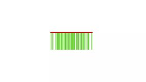 bar code being scanned with a laser beam barcode scanner animation of the white background. Laser beam barcode scanner. - Powered by Shutterstock - Get 15% off with code: PIKWIZARD15