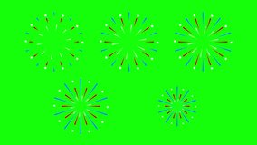 Red White and Blue Fireworks on Green Screen – Independence Day Celebration, Happy 4th of July - Powered by Shutterstock - Get 15% off with code: PIKWIZARD15
