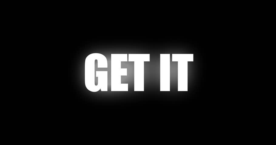 Stretch Text Animation with the Phrase "GET IT" for Digital Ads and Promotions