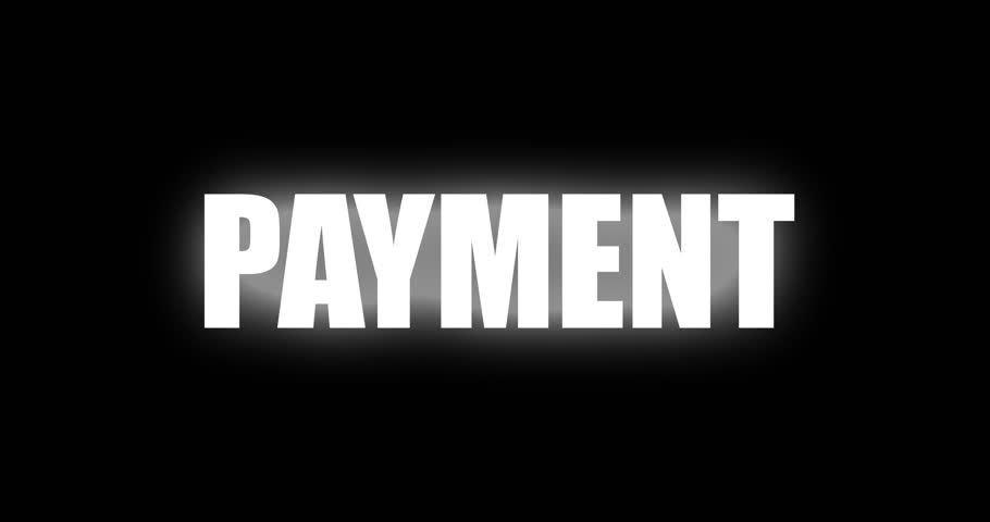 Animated Stretch Text Effect Featuring the Word "PAYMENT" for Financial and Business Use
