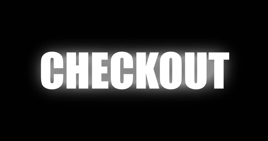 Stretch Text Animation Featuring the Words "CHECK OUT" for Promotional Video Content