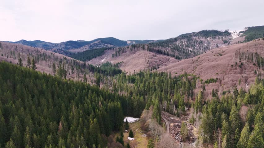 Bucovina Landscape from Above, Romania