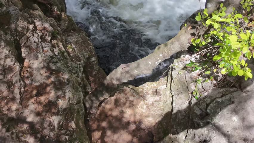 Mountain River and Waterfall, Watercourse, Torrent