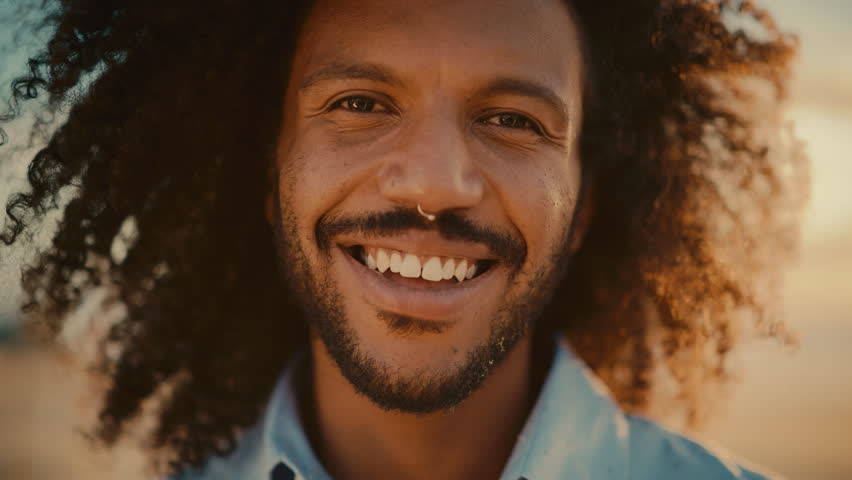 Portraits Montage Collection of Happy Black African Men and Women Smiling and Looking at Camera. Footage with Multiethnic Diverse People From Different Backgrounds, Culture, Gender, Ethnicity