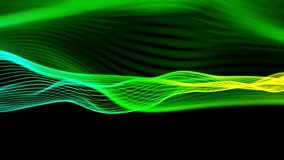 Abstract digital data green particle wave and lights background Animation cyber technology background - Powered by Shutterstock - Get 15% off with code: PIKWIZARD15