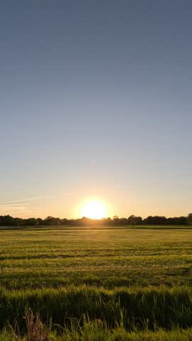 Beautiful Evening Light And Countryside Landscape