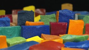 Smalt is colored, opaque, dull glass in form of small cubes or plates, used to make mosaics in decorative and applied art, including jewelry. Multi-colored smalt from old Soviet Ukrainian mosaics - Powered by Shutterstock - Get 15% off with code: PIKWIZARD15