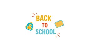 back to school text animation on white background. - Powered by Shutterstock - Get 15% off with code: PIKWIZARD15