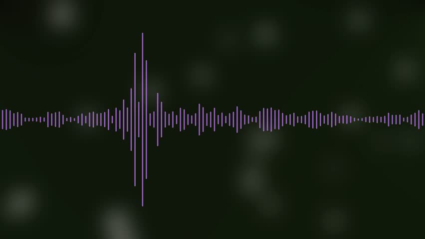 4K Sound Waves Animation, Oceanic Waveform Visual for Audio-Driven Projects and Music Visualizers Background for Audio.