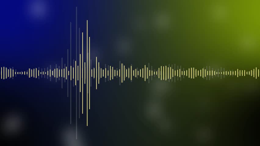 4K Sound Waves Animation, Oceanic Waveform Visual for Audio-Driven Projects and Music Visualizers Background for Audio.