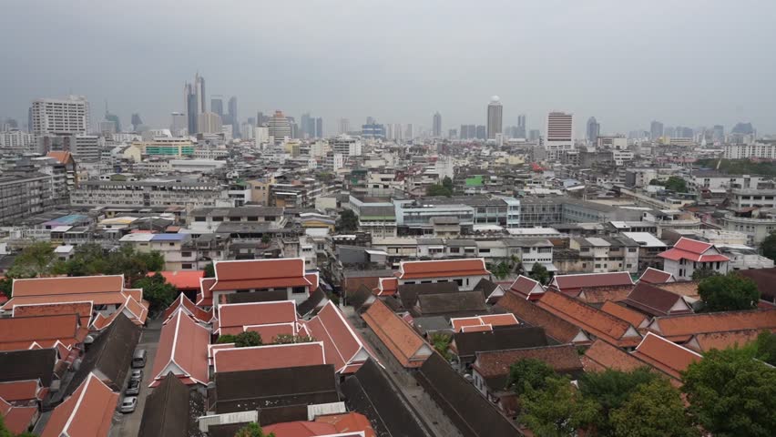 View the Cityscape and Buildings of Bangkok in Thailand Asia