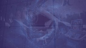 Driver gripping wheel initiating holographic particle swirl while calibrating cockpit displays. Futuristic, technology, innovation, dashboard, interface, immersive, digital - Powered by Shutterstock - Get 15% off with code: PIKWIZARD15