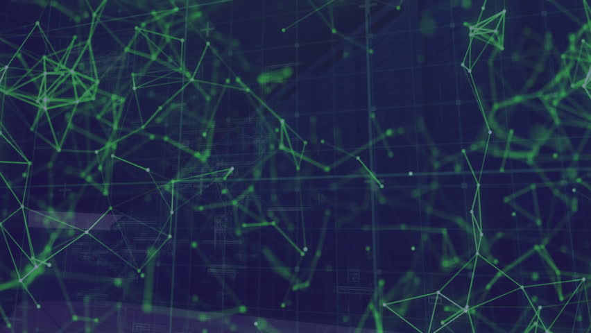 Upon grid appearing neon strands and nodes drifting forming circuit tree showing network growth. Technology, innovation, futurism, connectivity, cyberspace, digital, abstract - Powered by Shutterstock - Get 15% off with code: PIKWIZARD15