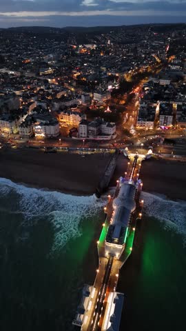 Urban aerial video over Copenhagen Denmark