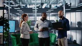 Business people sharing a handshake to mark commitment to the partnership, celebrating a new collaboration for a success story. Leaders agreeing to legal contract terms, alliance. Camera A. - Powered by Shutterstock - Get 15% off with code: PIKWIZARD15