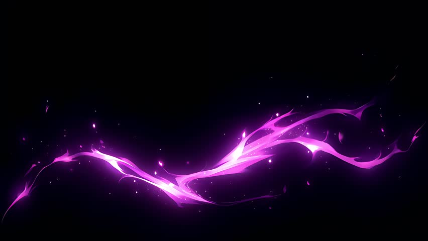 Energetic anime-style VFX loop with comic-book 2D animation. Features glowing particles, abstract visuals, and seamless motion for overlays and design use