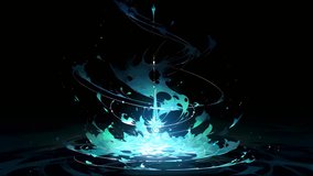 Energetic anime-style VFX loop with comic-book 2D animation. Features glowing particles, abstract visuals, and seamless motion for overlays and design use - Powered by Shutterstock - Get 15% off with code: PIKWIZARD15