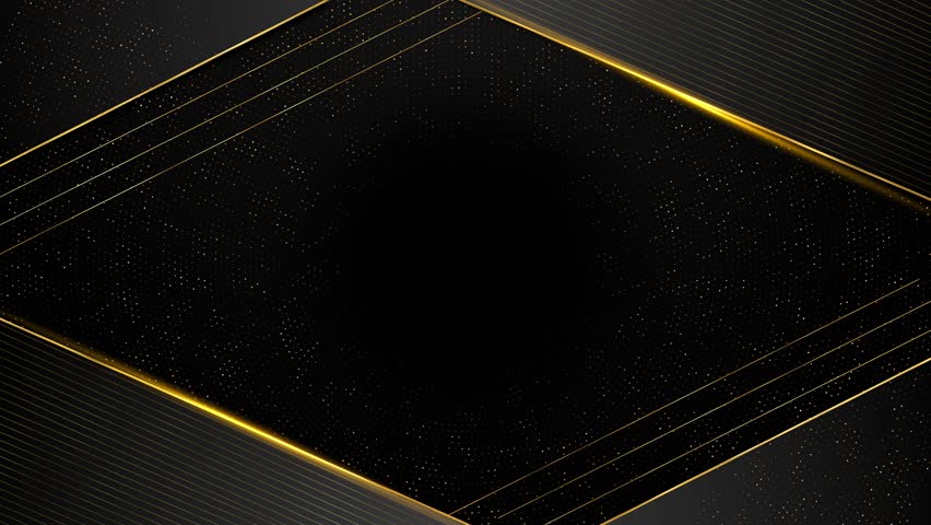 Abstract luxury black grey gradient backgrounds backdrop. Simple elegant universal diagonal golden metallic stripes. Elegant vintage golden Art Deco frame background with glittering golden particles.