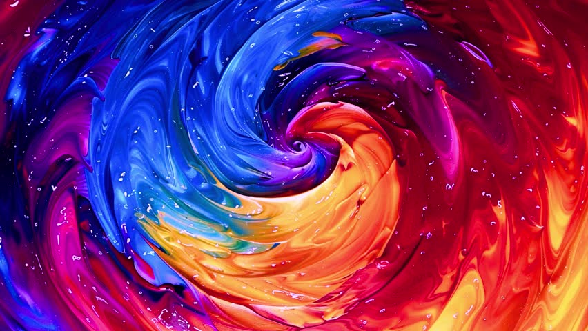 Vibrant Swirling Colors Abstract Paint Texture Artistic Design Rainbow Hues Fluid Motion Dynamic Energy Psychedelic Art Vivid Palette - Powered by Shutterstock - Get 15% off with code: PIKWIZARD15