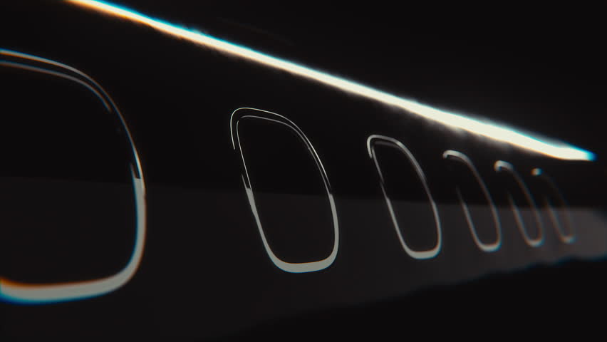 3D render of a luxury private jet with cinematic lighting and glowing engines. Ideal for business aviation, premium travel, or tech promos.