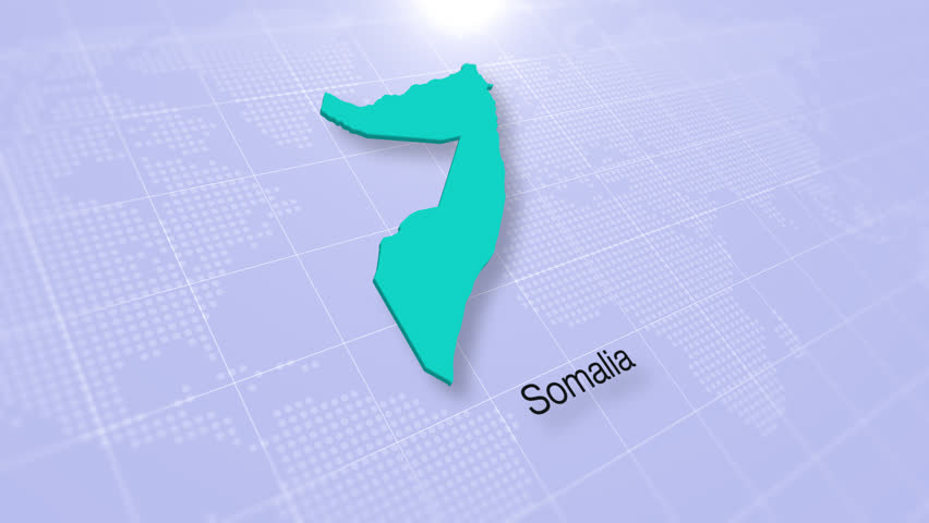 Somalia Map Displayed on a Modern Clean White Background. Map of the Somalia
