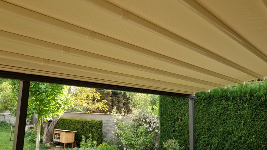 aluminum pergola is best solution with sliding roof. Thanks to its properties, pergola can be installed on family houses, apartments, restaurants, cafe, hotel and other commercial use, white tense