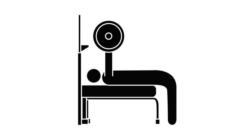 Excercise fitness moments animated icon 