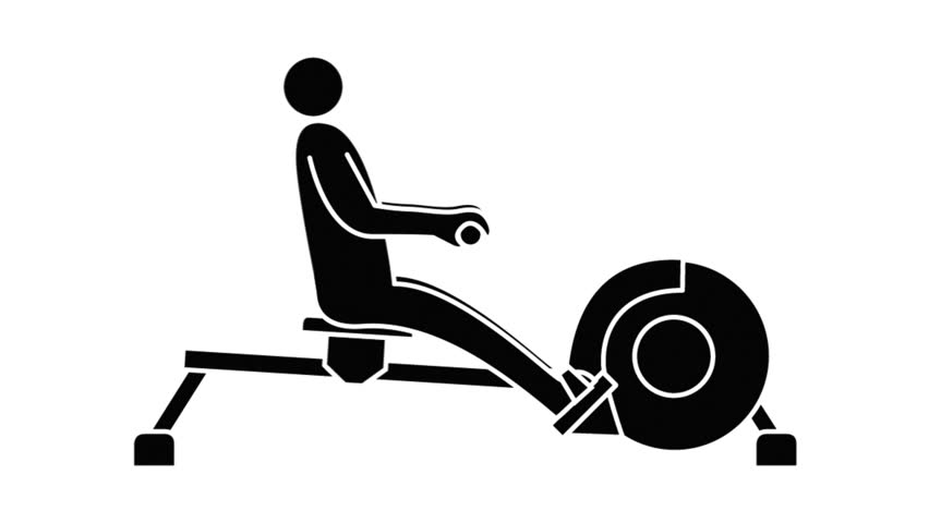 Excercise fitness moments animated icon 