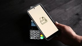 Successfully Paying With A Wireless Terminal Displayed On A Smartphone Screen Top View - Powered by Shutterstock - Get 15% off with code: PIKWIZARD15