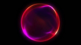 Bright fiery futuristic 3d sphere in the Universe. Purple and orange energy orb seamlessly flowing. Virtual assistant animation. Neon glowing sphere. Artificial Intelligence, technology, science. 4k - Powered by Shutterstock - Get 15% off with code: PIKWIZARD15