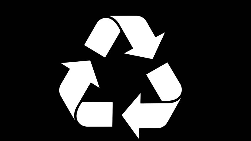 Green recycling icon animation on a vibrant background, perfect for eco-friendly projects, sustainability campaigns, and environmental awareness videos