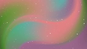 Green, blue, orange pastel colors gradient background with snowflakes falling, animated background, suitable for backgrounds, wallpapers, posters, digital art. - Powered by Shutterstock - Get 15% off with code: PIKWIZARD15