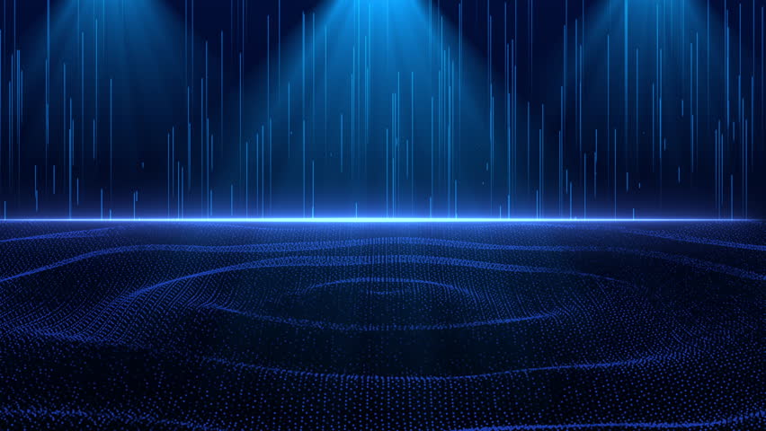 Abstract Particles Clean Presentation Broadcast Technology Digital Business Corporate