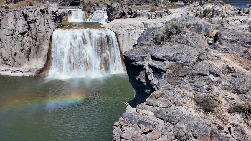 Shoshone Falls in the Snake River Canyon near Twin Falls, Idaho during spring.