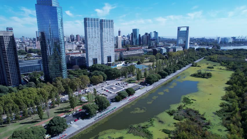 Ecology Reserve In Buenos Aires Argentina. Bustling Downtown Cityscape With Modern Buildings. Industrial Landscape Buildings Stunning. Urban Buildings Town. Buenos Aires Argentina.