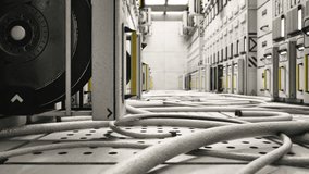 Futuristic 3D Cloud AI Data Center Interior – High-Tech Server Room - Powered by Shutterstock - Get 15% off with code: PIKWIZARD15