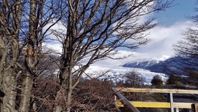 Perito Moreno Footbridge In El Calafate Patagonia Argentina. Glacier Calving Into Icy Lagoon With Snow Capped Mountains. Snowflakes Tourism Expedition Snow Capped. Expedition Lakeshore Outdoor. - Powered by Shutterstock - Get 15% off with code: PIKWIZARD15
