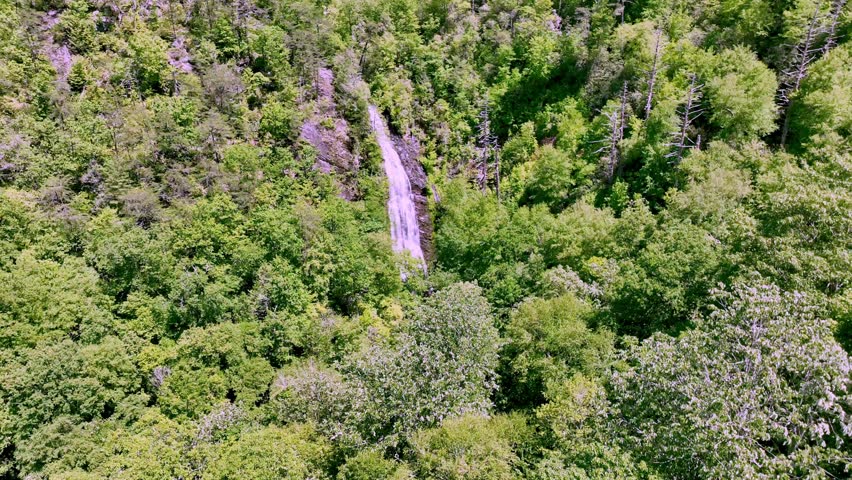 Mingo Falls Waterfall near Cherokee NC, North Carolina