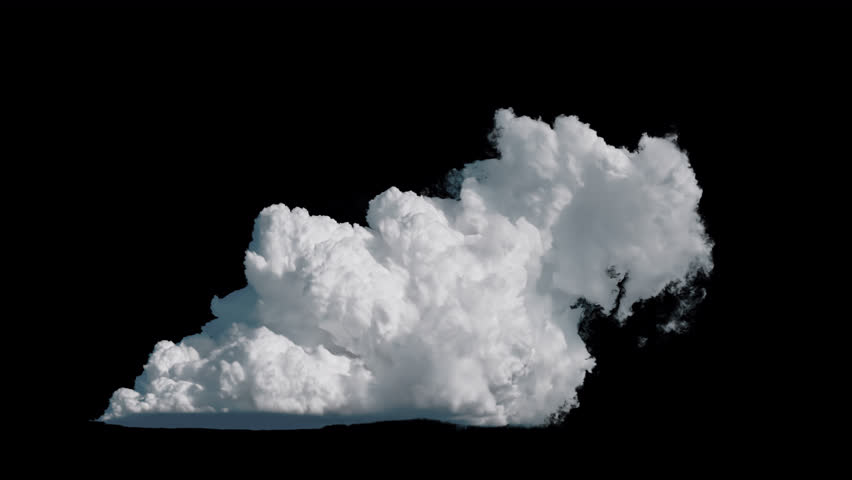 solated Cloud Loop for Compositing and Motion Design