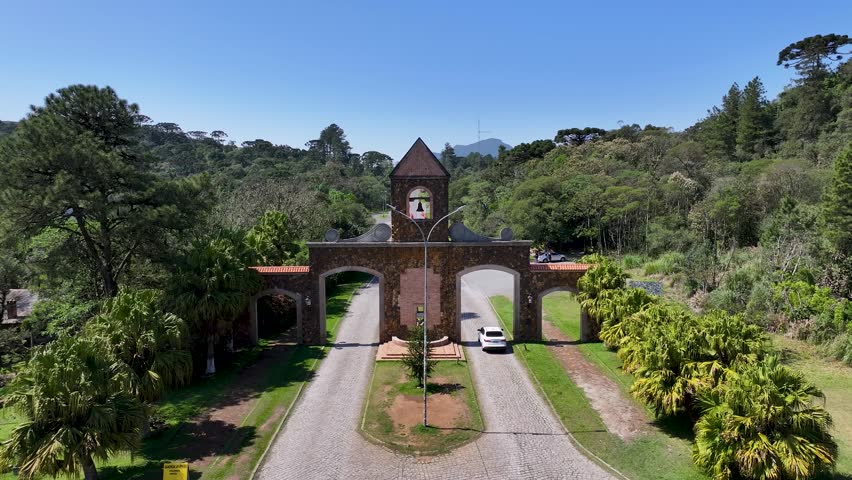Estrada Da Graciosa In Morretes Parana Brazil. Urban Life Landscape Of Freeway Road Connecting City Streets. Nature Dramatic Sky Sky Forest. Nature Agro Rural Panoramic View. Morretes Parana.
