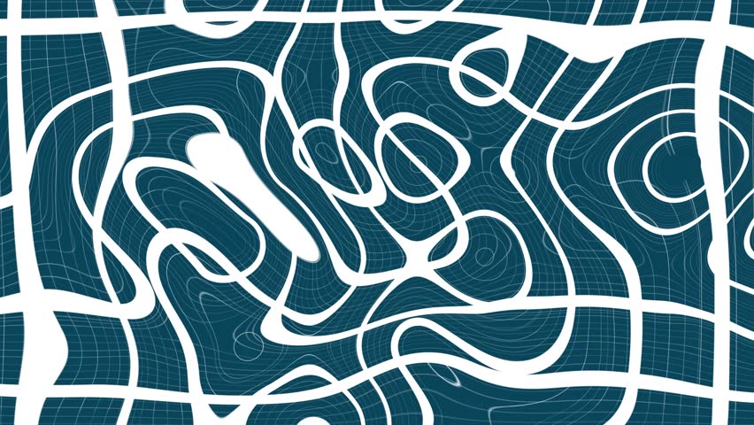 This abstract digital grid evokes a sense of a complex, interconnected city landscape