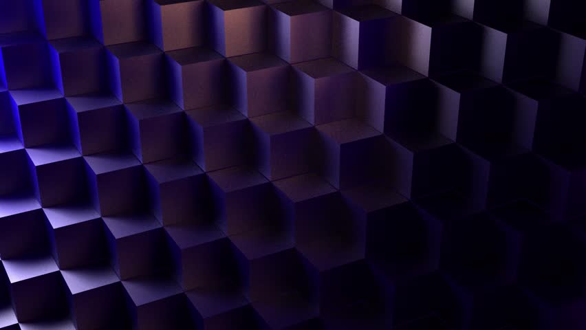 template animation footage cubic elements blue for the site video