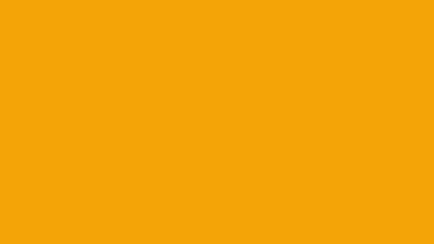 This middle motion features a vibrant orange background with horizontal, dark, streaked patterns