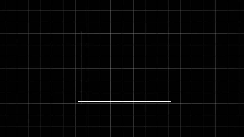 Symbol of a graph that is trending downward. Bar chart with an arrow above it indicating the direction of the data represented on it.
