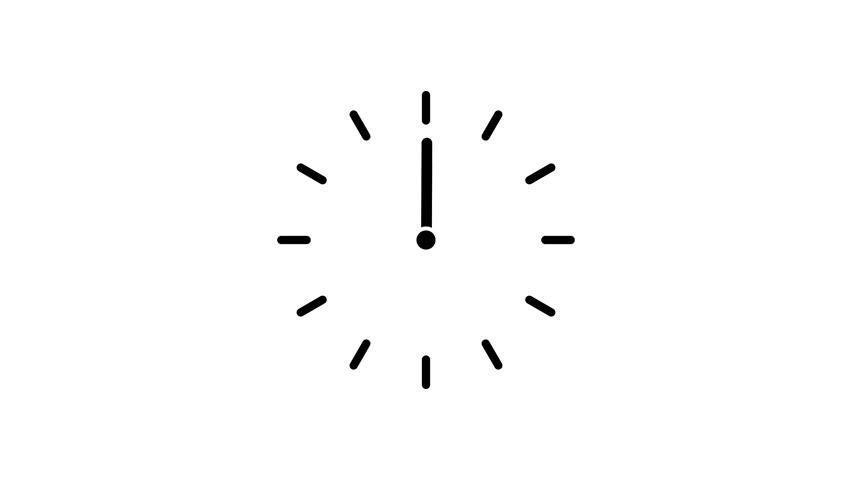 Black clock icon isolated on white background Black clock icon isolated on white background. watch clock time icon.
