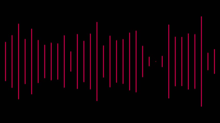 Drawing of radio signal painted by black inks. Sketch of musical soundtrack. Frequency audio waveform.