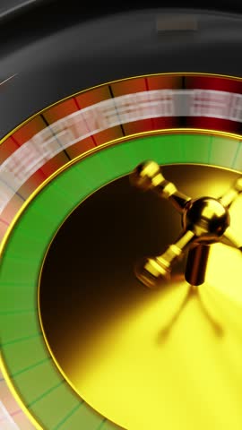 close up of roulette wheel spinning in casino